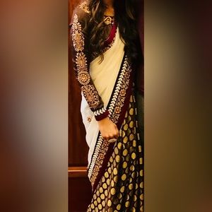 Indian ethnic wedding saree
